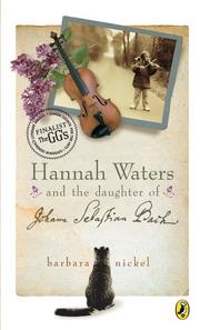 Cover of Hannah Waters and the Daughter of Johann Sebastian Bach