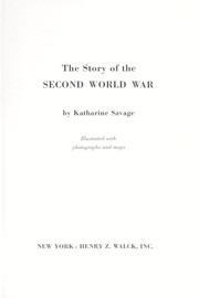 Cover of The Story of the Second World War
